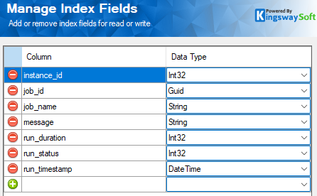 Manage Index Fields